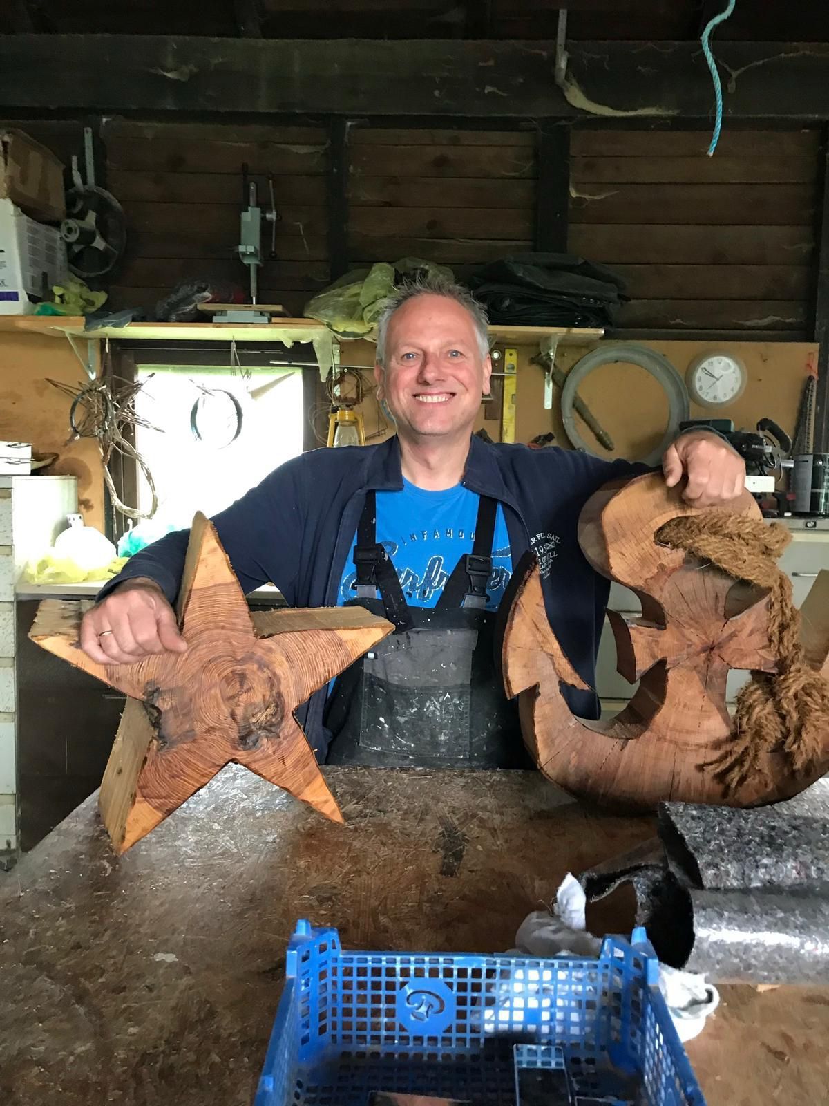 Michael Prokscha in der Werkstatt
